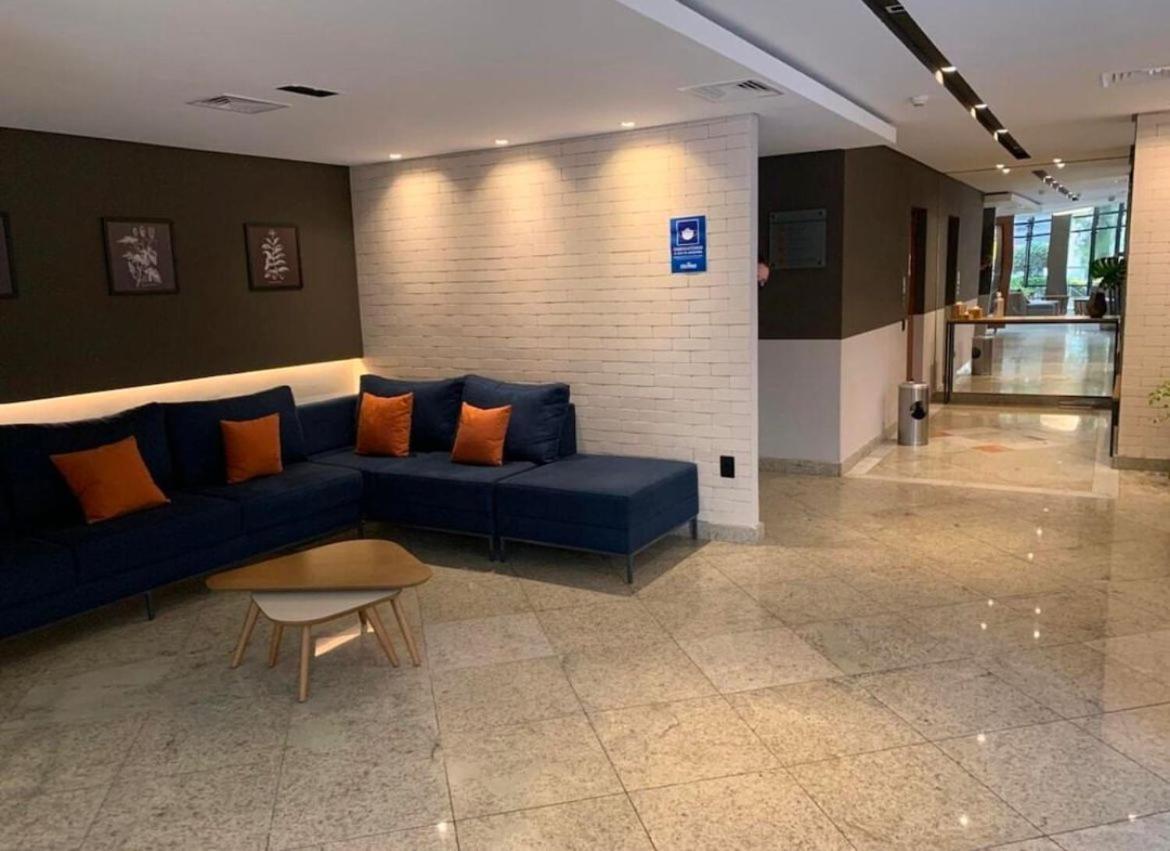 Flat No Hotel Cosmopolitan Com Estacionamento Gratis E Piscina Сантус Екстер'єр фото